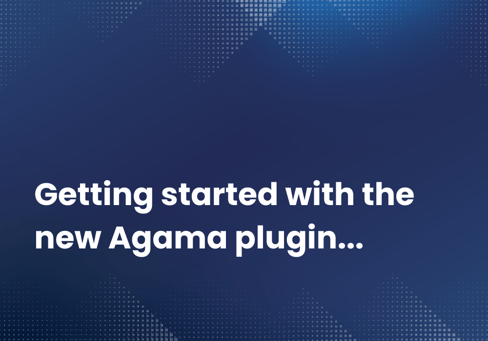 Getting Started with the New Agama Plugin for Dash.js Player